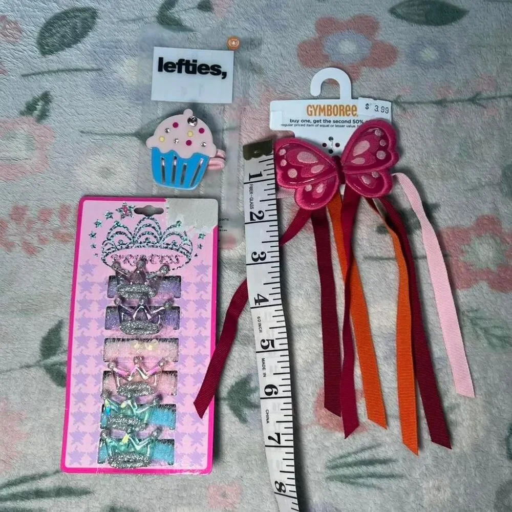 Vintage Deadstock Y2K Hair Accessory Lot Gymboree Kidcore 2000s Fairy Butterfly